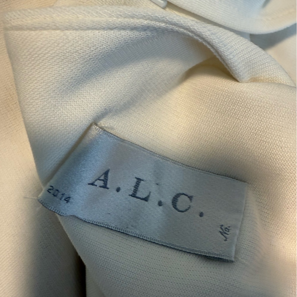 ALC White & Tan Maxi Dress Sz S/P - Picture 3 of 4